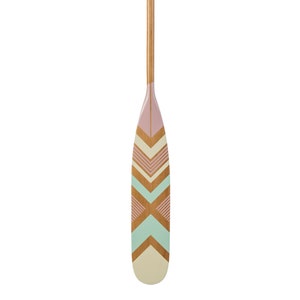 canoe paddle , decorative oar, hand painted wood canoe paddle, unique wedding gift, image 1