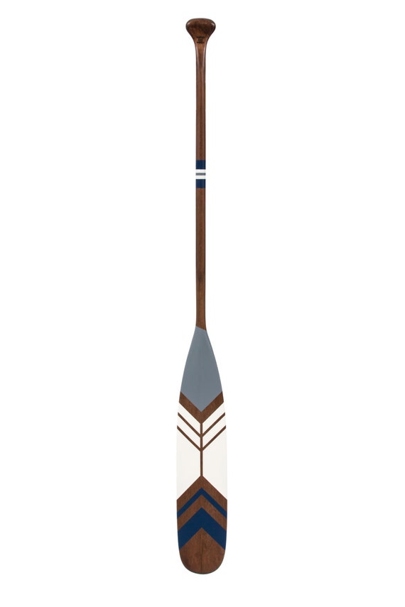 canoe paddle decorative oar hand painted wood canoe etsy