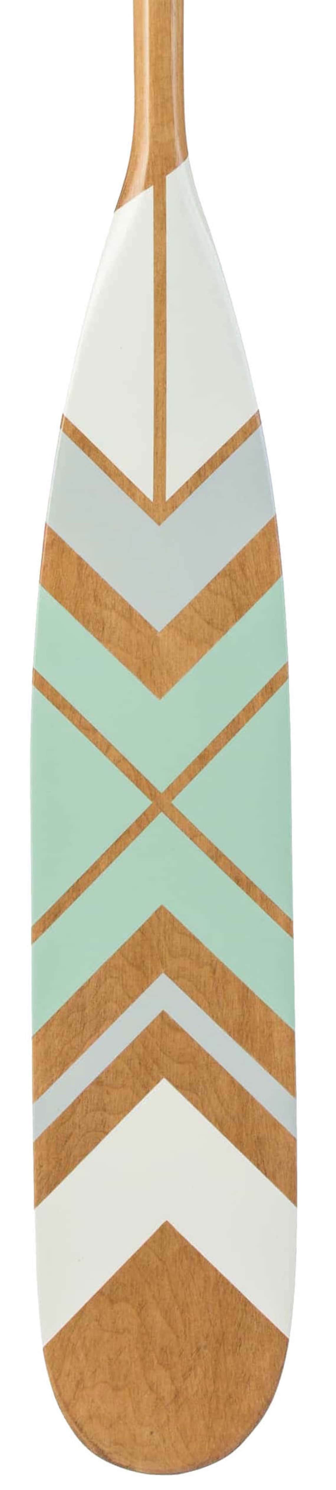 Pagaie Décorative En Bois - Filet De Pêche - Décoration Murale Style Méditerranéen Pour Maison