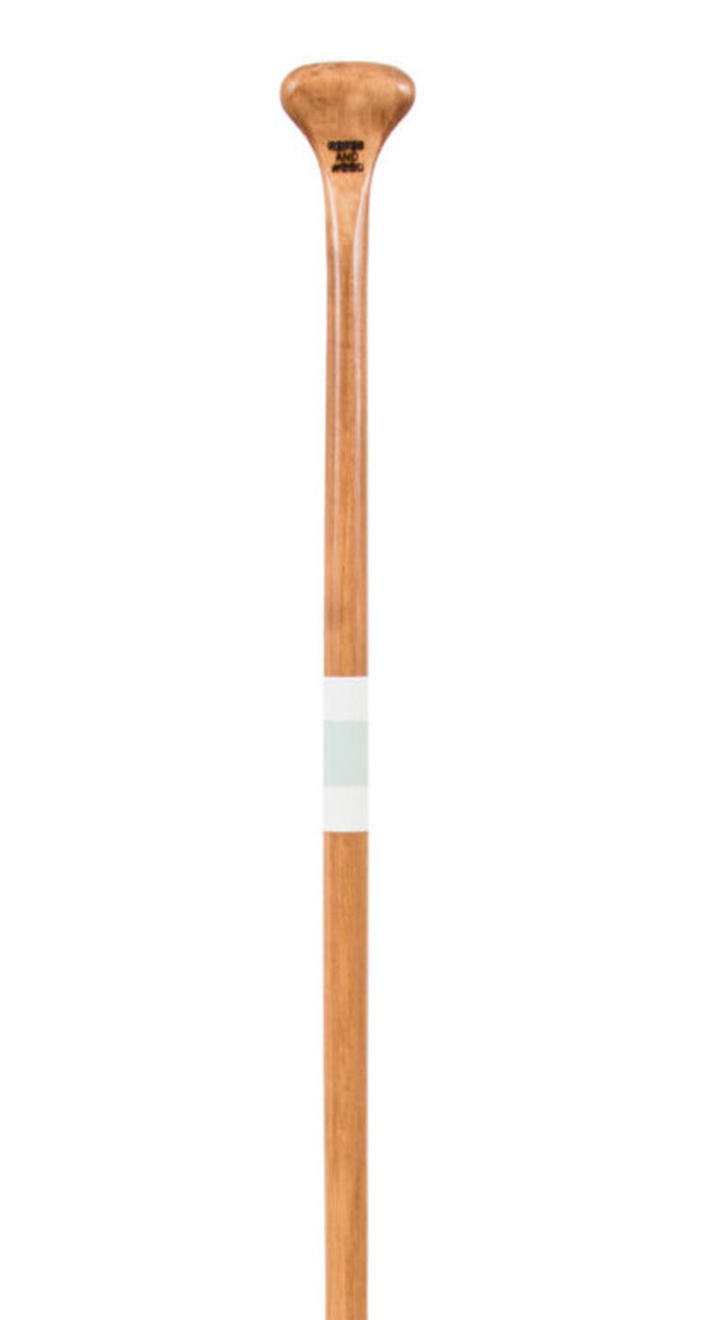 Pagaie Décorative En Bois 122 Cm – Légère, Robuste, Avec Bande Anti-rayures Pour Piscine Ou Déco