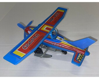 For Repair Vintage Toy KEY-Wind Airplane Plane CESSNA HR-453 Tin Litho Plastic