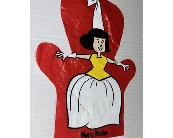Little Oscar Mayer Friend Merry Maiden Plastic Hand Puppet Vintage 1966 Promo