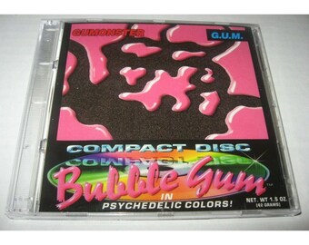 RARE Vintage 1995 Collectible R.E.M. Gumonster Novelty Bubble Gum CD Monster