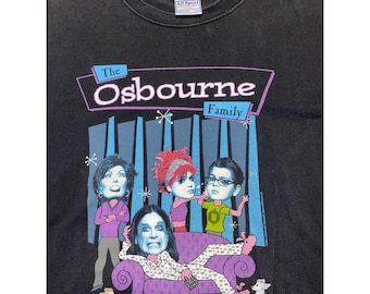 【00's VINTAGE】Osbournes Family T-SHIRT Vintage T Shirt - The Osbourne Family *&@# My Family Size XL