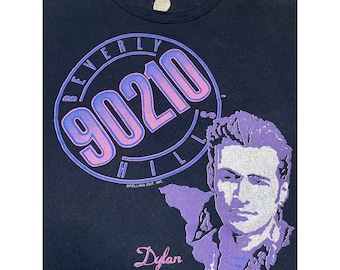 VTG 90s Dylan McKay BEVERLY HILLS 90210 T-Shirt One Size Luke Perry Sleepwear