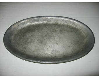 Vintage Albert Pick Co. Inc. Siz-L-Hot #8004 Smalll Metal Platter FREE Ship Prop