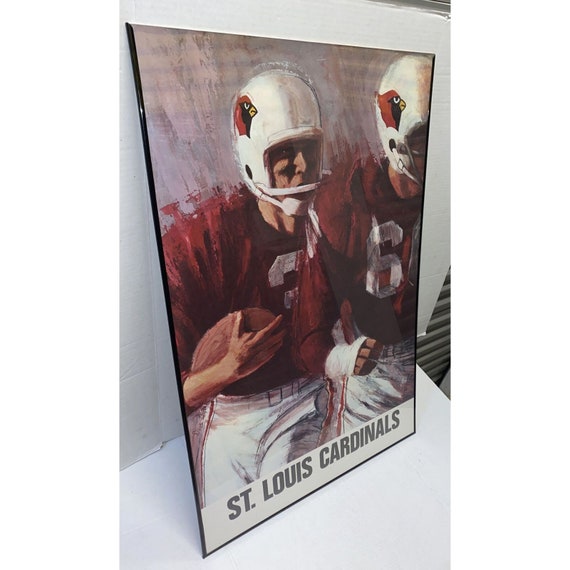 Vintage St. Louis Cardinals NFL Football 1960's Poster 