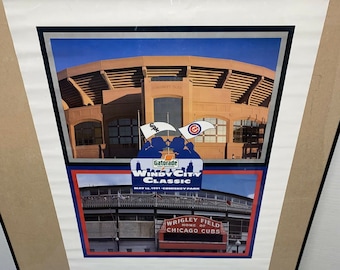 Rare 1991 POSTER Chicago Cubs vs. White Sox Baseball Windy City Classic Gatorade