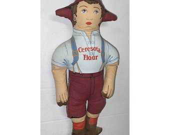 Vintage Ceresota Flour Advertising 14” Doll Bread Promo Prop Free Shipping to USA