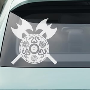 Viking Shield and War Axes Decal PNG & SVG Digital Download