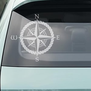 Nautical Compass Decal PNG & SVG Digital Download