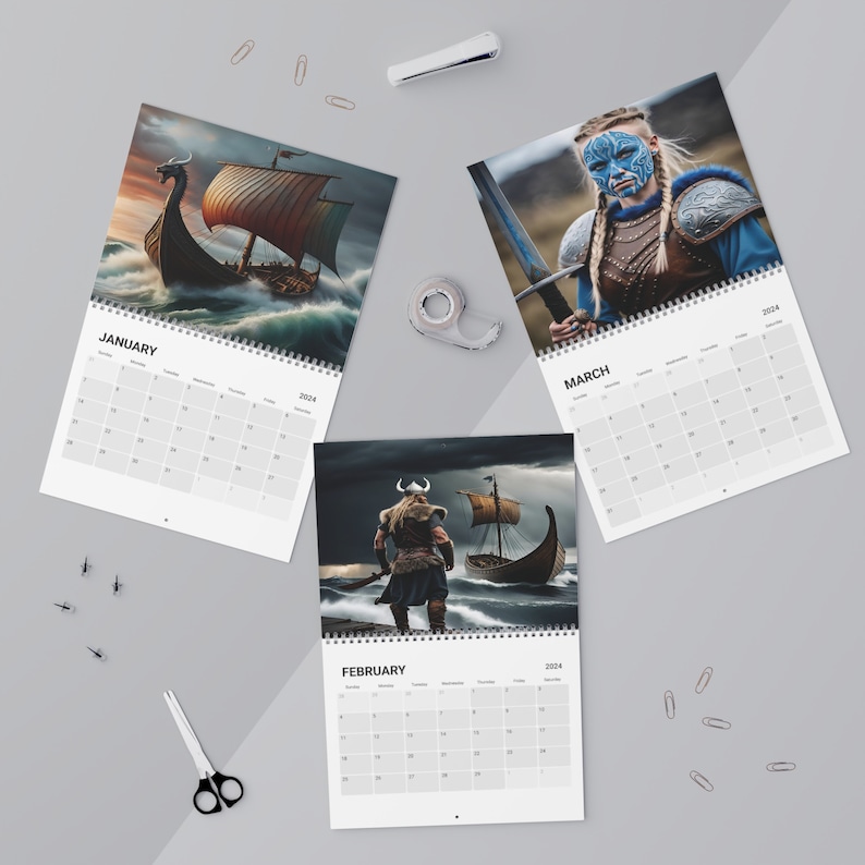 Viking Calendar 2024 Etsy