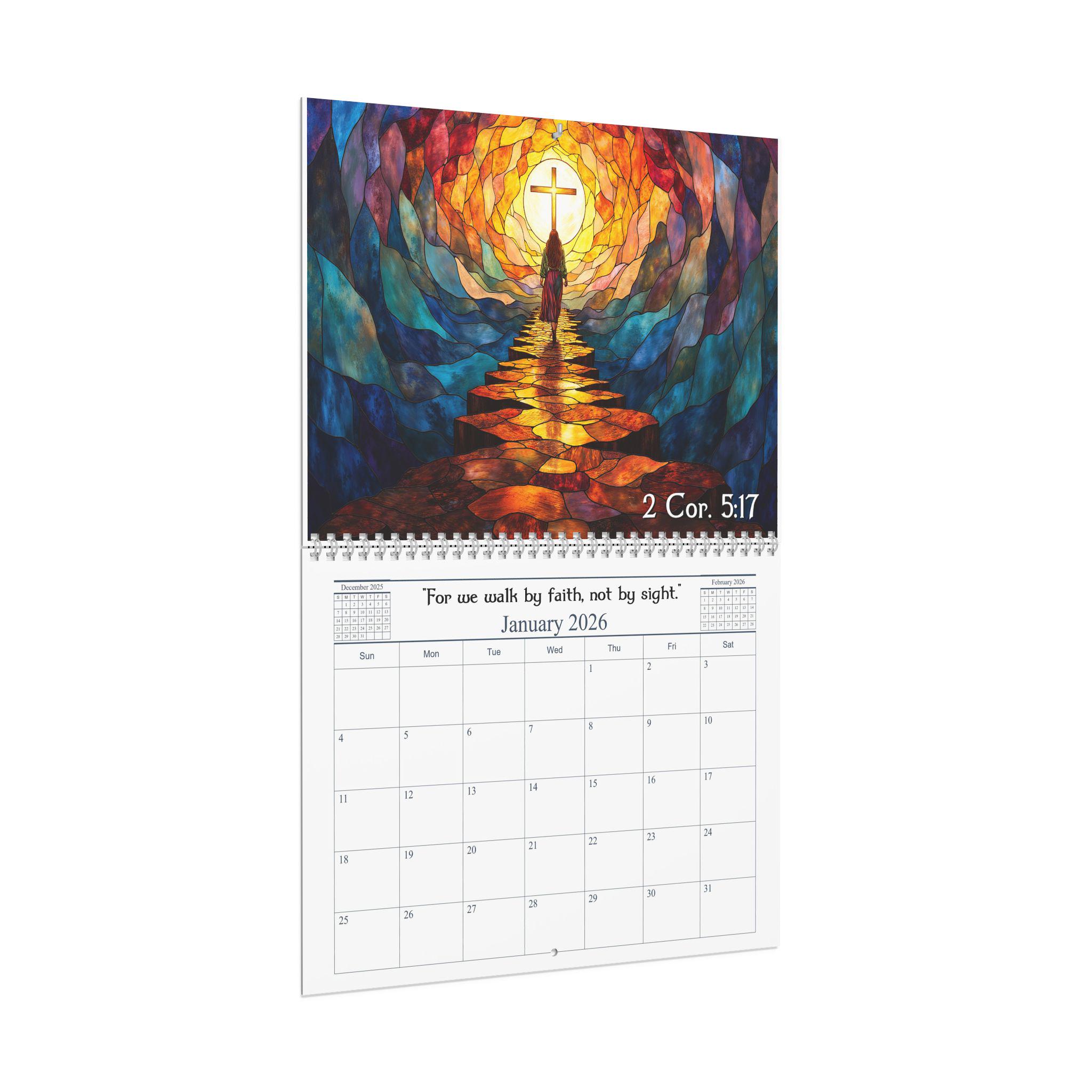 2026 Christian Wall Calendar/inspirational Bible Verses With Fantasy ...