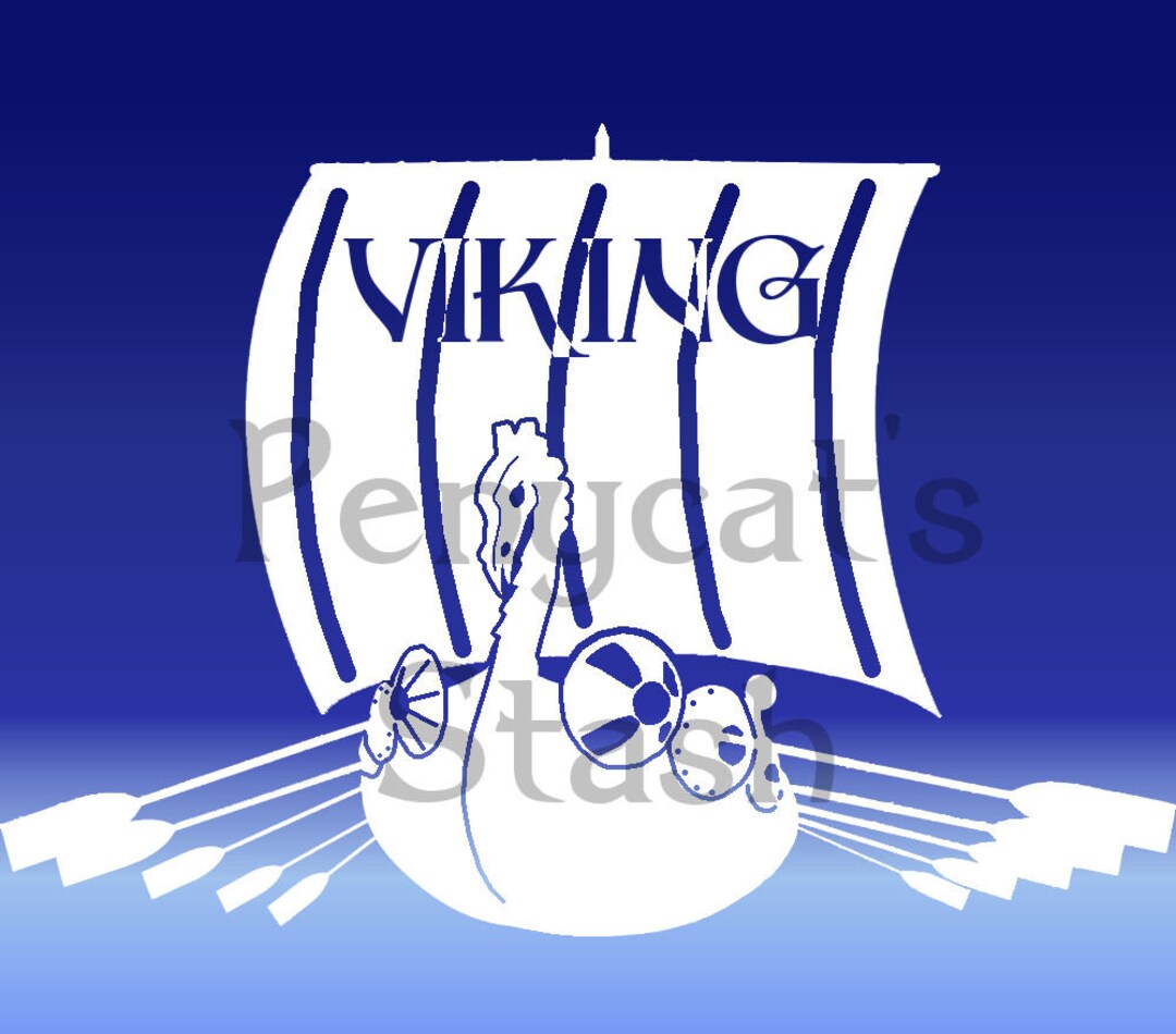 Viking Ship Decal PNG & SVG Digital Download Etsy