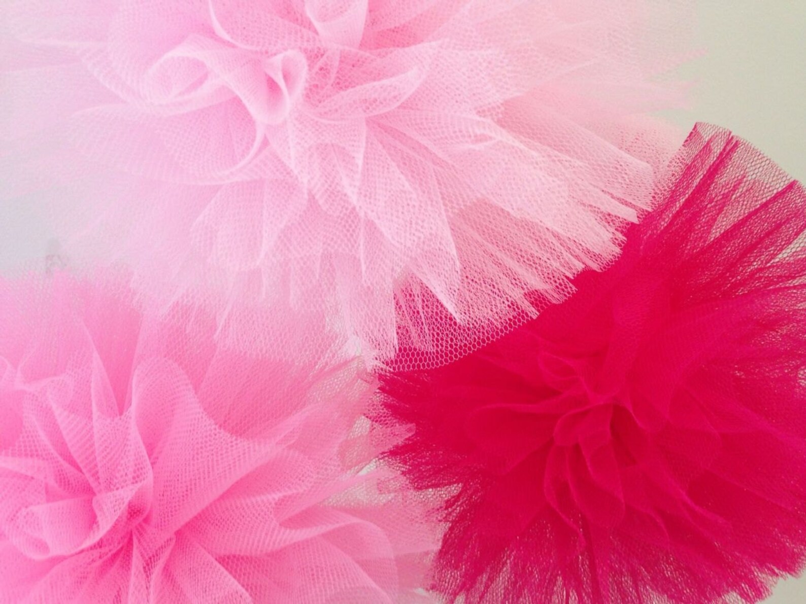 Tulle Pom Poms Set of 6 Tulle Pom Pomstutu Party Etsy