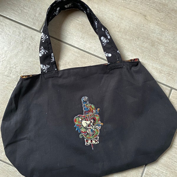 Rockabilly Handtasche bag Tasche Skull Rock’n’Roll Psychobilly