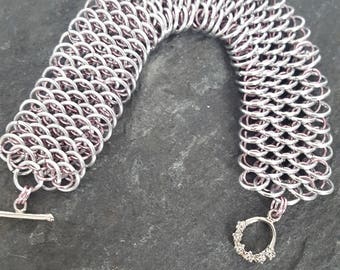 Dragonscale bracelet. Dragonscale weave