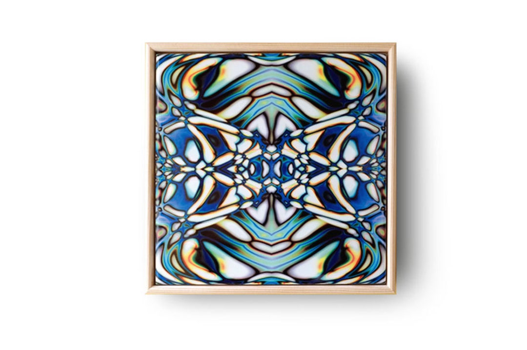 Ceramic Tile Wall Art a Framed Abstract Art Nouveau Etsy UK