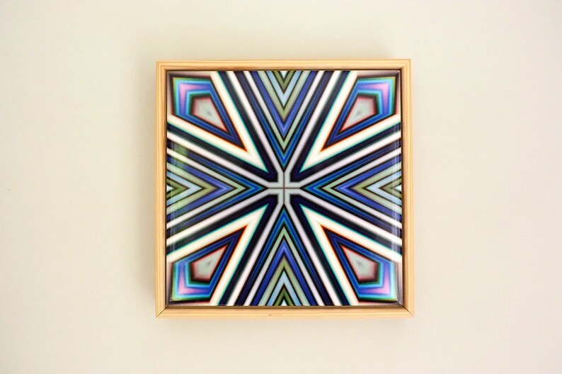 Ceramic Tile Abstract Wall Art Geometric Deco Image 0
