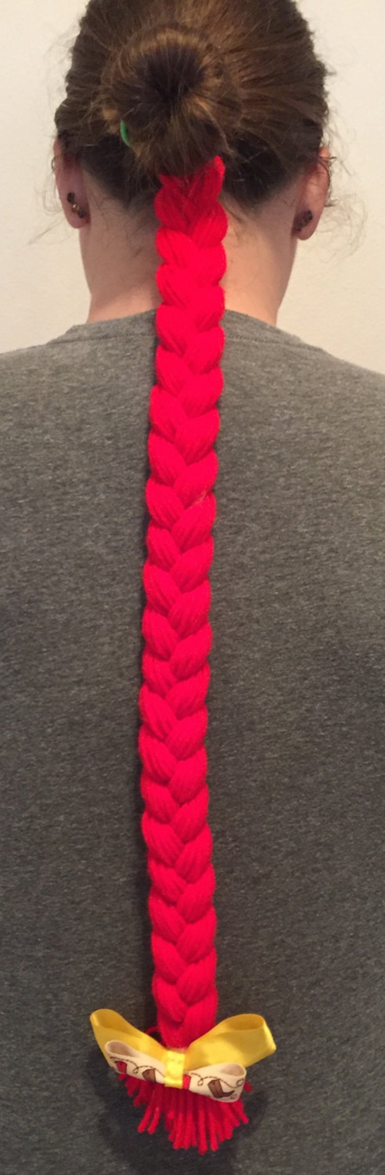 Disney Inspired Toy Story Jessie Cowgirl Braid Yarn Hair Wig Etsy