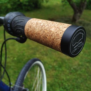 Gripshift Cork Grips - natural cork leather comfortable touring urban city bike velo fixie limited exclusive handmade retro café racer style