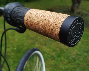 Handmade Cork Gripshift Grips – Urban Bike, Natural Leather