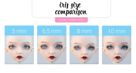 24mm Hand Painting BJD Doll Eyes Mint Green Acrylic Half Ball