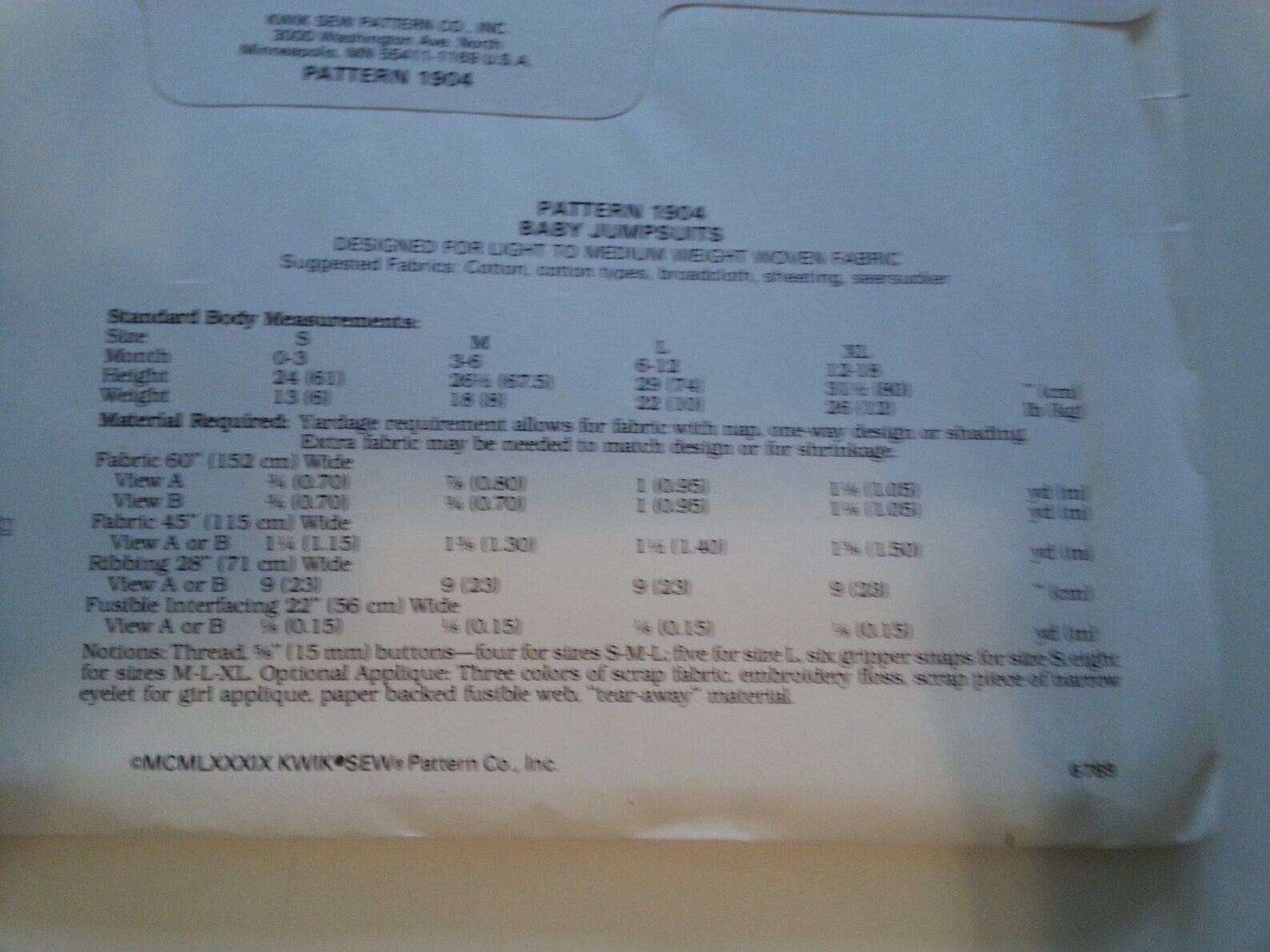 Vintage Baby Sewing Pattern 80s Infant Jumper Clothes Dolman Etsy