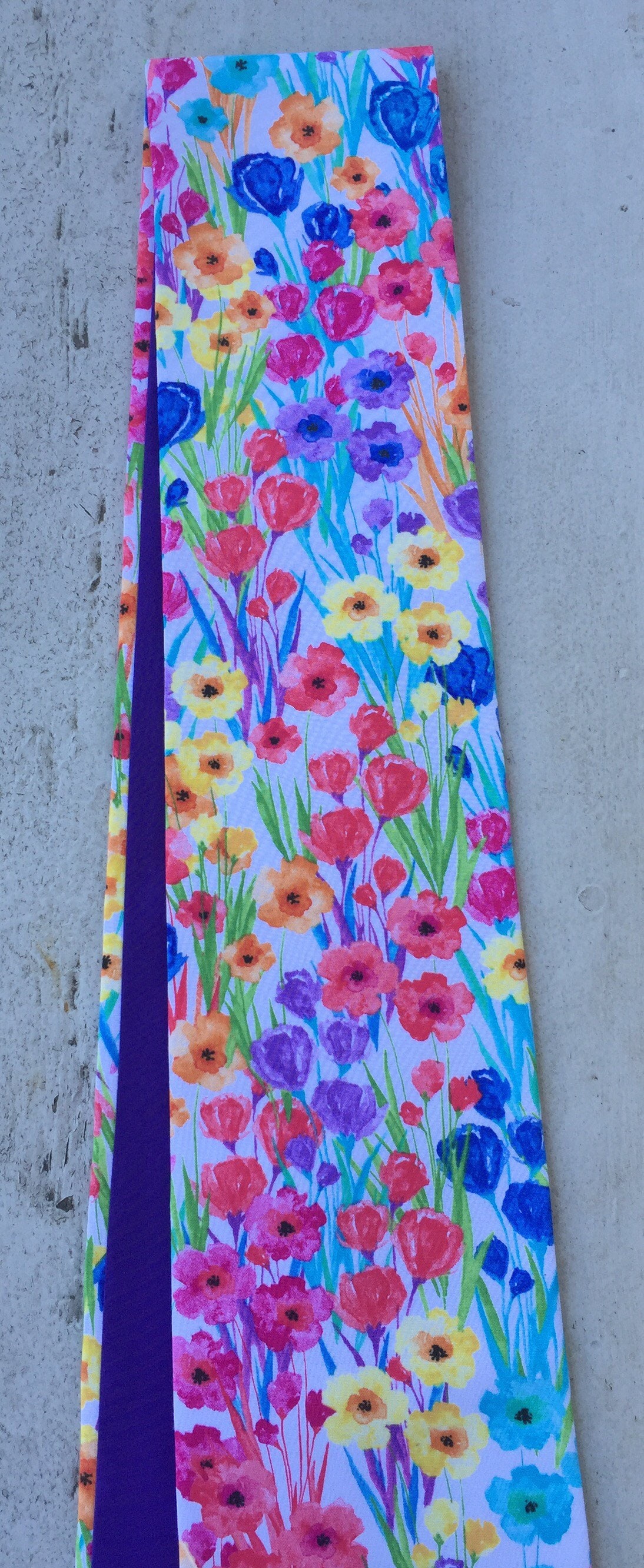 Clergy Stole bright spring flowers Pastor stole purple | Etsy