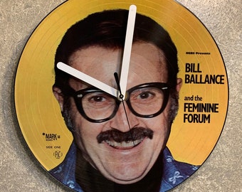 Bill Ballance Vinyl Record Wall Clock