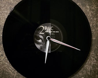 2 Pac "All Eyez On Me" Vinyl Record Wall Clock