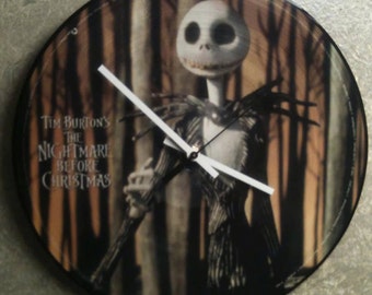 Nightmare Before Christmas - Jack Skellington Vinyl Record Wall Clock