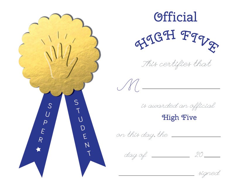 Gold Medal Student Award Certificate INSTANT DOWNLOAD - Etsy