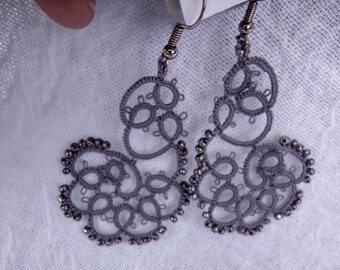 Custom Color Tatted Lace Earrings perfect prom jewelry Elegant Evening Wear Lightweight accessory