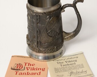 The Viking Tankard - 22 Ounce, Fine Lead-free Pewter, Made In Stockholm For The Franklin Mint, A Limited Edition.