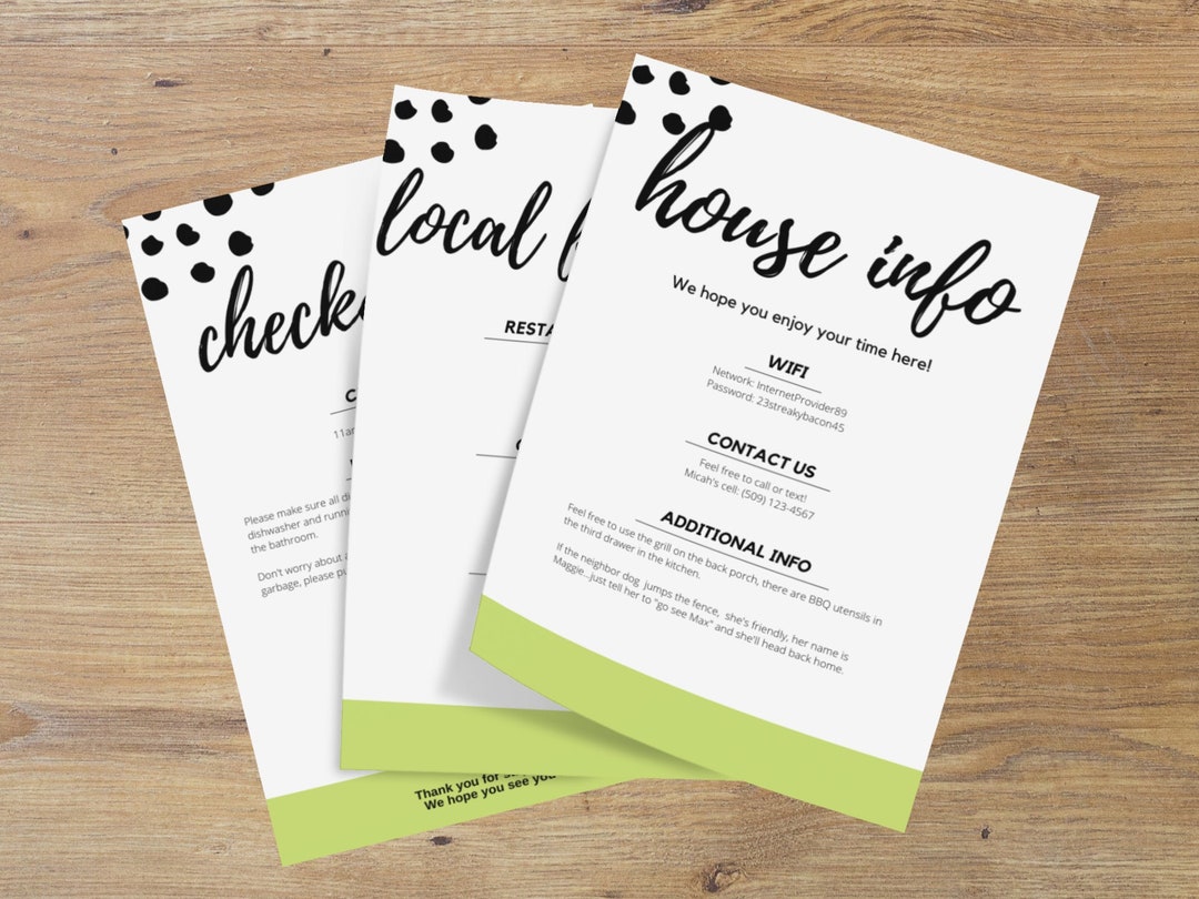 Airbnb Welcome Template Editable Welcome Guide Airbnb House - Etsy