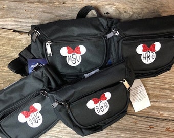 Custom Fanny Packs With Minnie Mouse Monogram