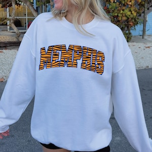 Memphis with Tiger Print Sweatshirts and T-Shirts, Apparel, and Merch