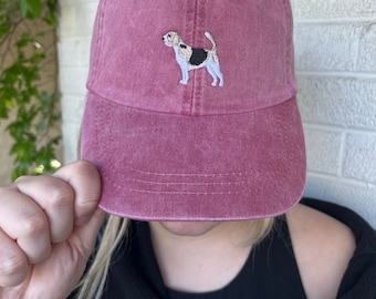Beagle Embroidered Hat, Animal Lovers Gift and Merch