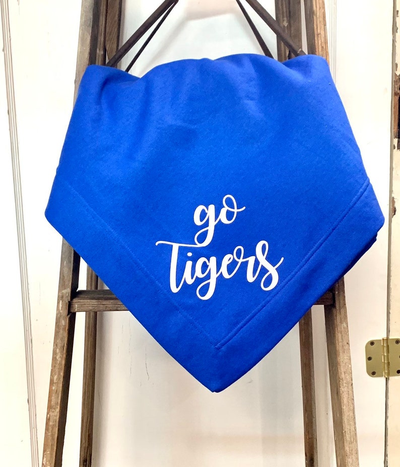 Custom Sports Blanket Team Name and Mascot | Etsy