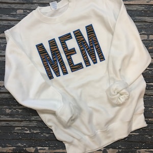 MEM Tiger Print Sweatshirts and T-Shirts, City Merch, Apparel, and Gifts