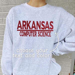 Custom College Major Sweatshirt: Personalized University Apparel