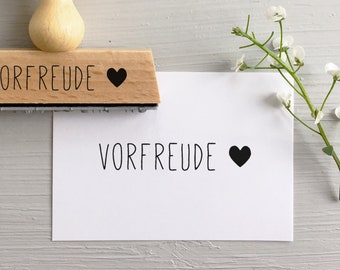 Stempel VORFREUDE Stempel Hochzeit Mit Herz