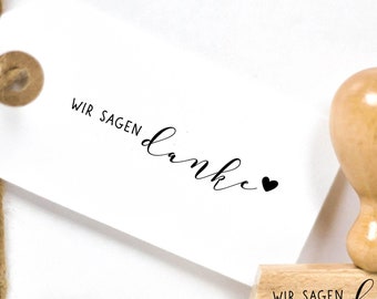 Stempel danke | Stempel wir sagen danke | dankeschön | Stempel Hochzeit