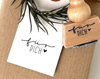 Stempel für dich mit Herz, Stempel Weihnachten, Stempel Geburtstag, Stempel Hochzeit, Geburtstag