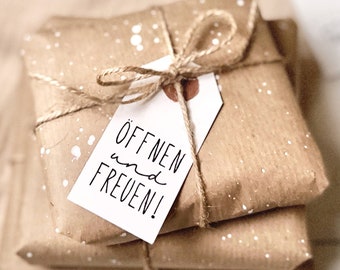 Stempel ÖFFNEN und FREUEN! | Stempel Geschenk | Mitbringsel