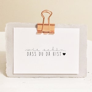 STEMPEL wie schön, dass du da bist | Stempel Gastgeschenk | Stempel Hochzeit