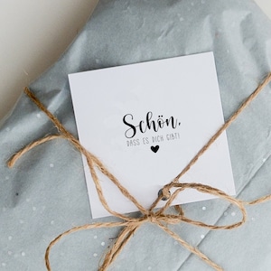 Stempel Schön, dass es dich gibt! Geschenk Hochzeit, Geschenk Geburtstag
