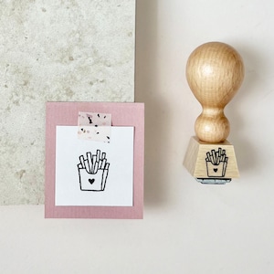 Stempel Pommes | Stempel French Fries | Stempel für Gutschein