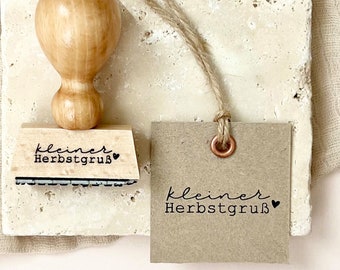 Stempel Herbst | Stempel kleiner Herbstgruß | Herbststempel